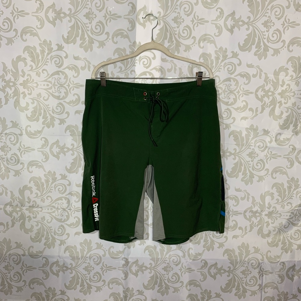 Reebok CrossFit Green Board Shorts Large